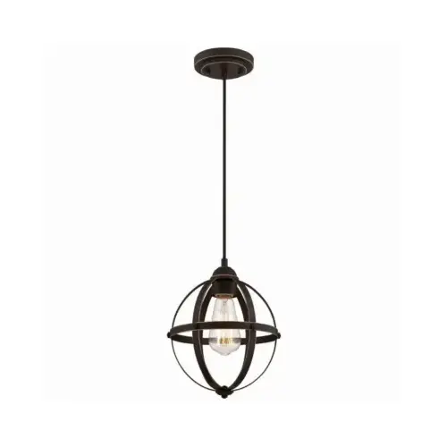 Westinghouse 63619 Stella Mira Series 00 Mini Pendant Fixture, 120 VAC, 1-Lamp, Oil Rubbed Bronze Fixture