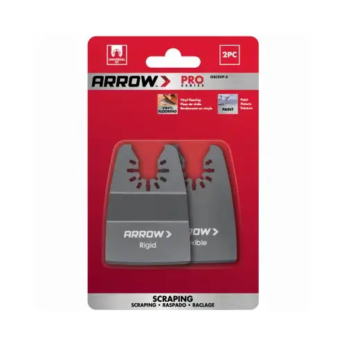 Oscillating Tool Scraper Blade, Rigid & Flexible Blade pair