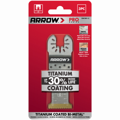 Arrow Fasteners OSC201-3 3PC 1-1/4 Titan Blade