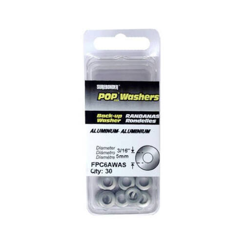 FPC Corporation FPC6AWAS Back-Up Plate for 3/16-In. Diameter Rivet, Aluminum  pack of 30