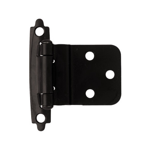 Liberty Hardware H0104AC-FB-O3 Inset Hinge, Self-Closing, Flat Black, 3/8-In.