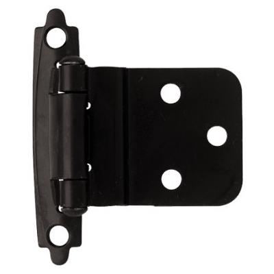 Liberty Hardware H0104AC-FB-O3 Inset Hinge, Self-Closing, Flat Black, 3/8-In.