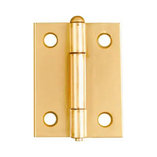 V508 2" Removable Pin Hinge Pair Polished Brass