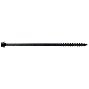 HILLMAN FASTENERS 47815 TimberTite Landscape Screws, Black Ceramic, 1/4 x  10-In pack of 50