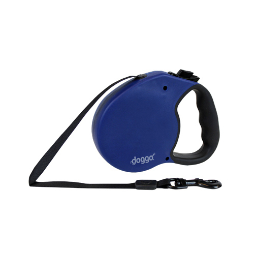 PET ADVENTURES WORLDWIDE DGO RLSH BL MD Retractable Leash, Medium, Blue, 16-Ft.