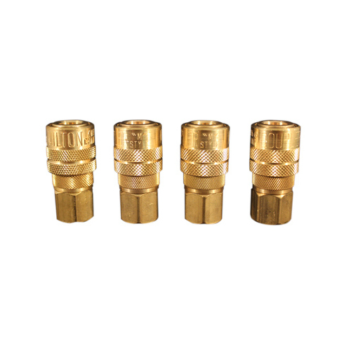 Air Compressor Coupler, M-Style, 1/4-In. FNPT  pack of 4