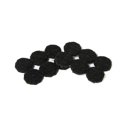 Furniture Pads, Self-Adhesive, Black Felt, Round, 3/4-In - pack of 24