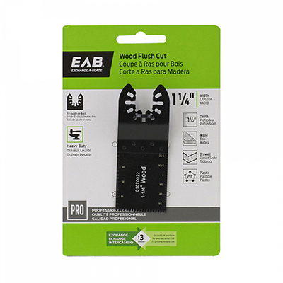 EAB Tool Company Inc 1070022 Flush Cut Oscillating Tool Blade, 1-1/4-In.