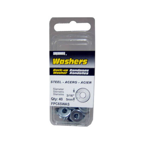 Steel Washers, 3/16-Dia - pack of 200