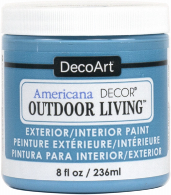 DECO ART ADOL15-36 Americana Decor Outdoor Living Craft Paint, Turquoise Sky, 8-oz.