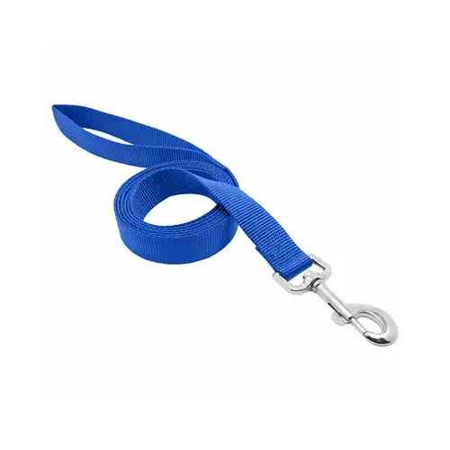 Pet Expert Nylon Dog Leash, Blue, 1-In. x 6-Ft.