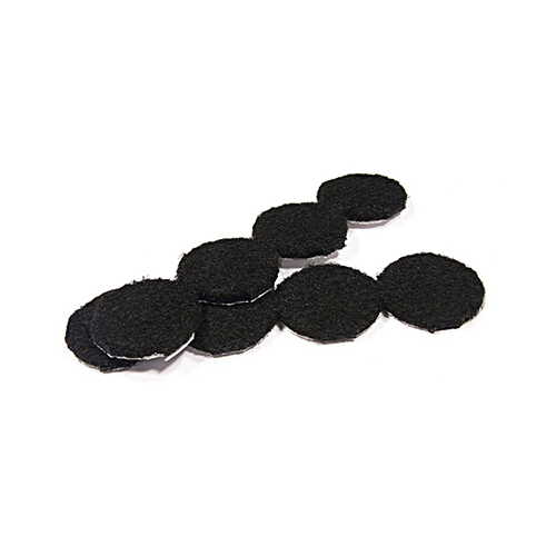 Felt Pads, Self-Adhesive, Black, 1-1/8-In - pack of 16