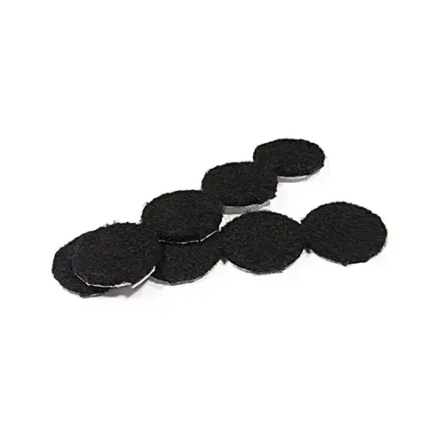 Felt Pads, Self-Adhesive, Black, 1-1/8-In - pack of 48