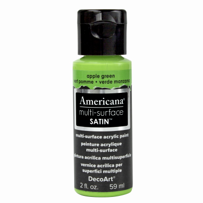 DECO ART DA518-30 Americana Multi Surface Craft Paint, Satin, Apple Green, 2-oz.