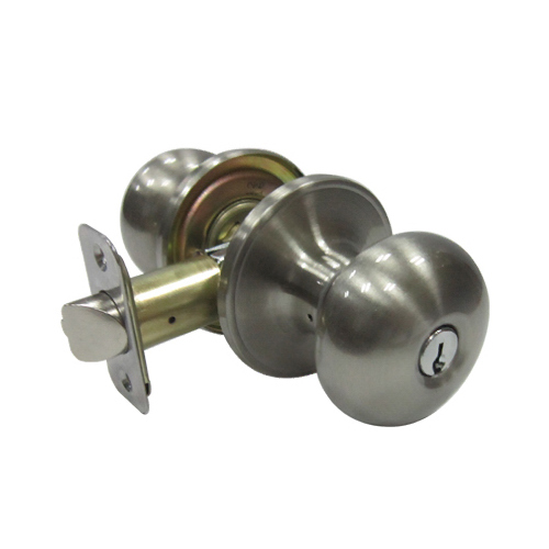 Mushroom Entry Knob Sets, Satin Nickel