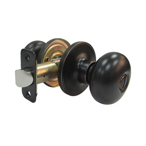 Taiwan Fu Hsing Industrial Co., Ltd. TFX710B Mushroom Privacy Lockset, Aged Bronze