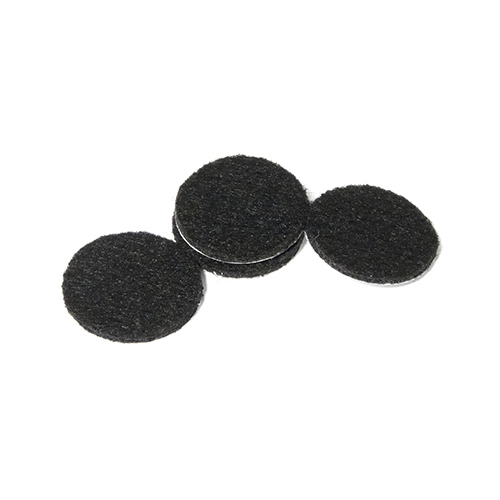 Felt Pads, Self-Adhesive, Black, 1.5-In - pack of 24