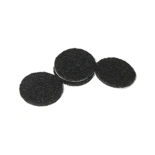 Furniture Pads, Self-Adhesive, Black Felt, Round, 1.5-In - pack of 8