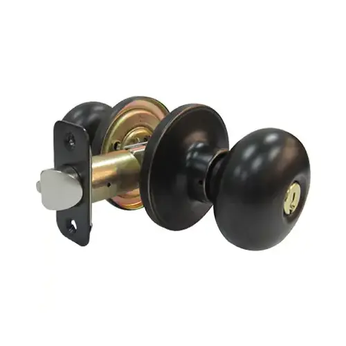 Mushroom Entry Lockset, Aged Bronze - pack of 3