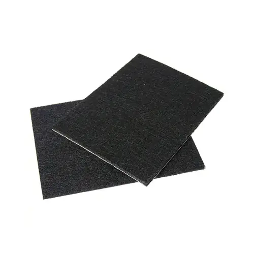 Felt Pad Sheets, Self-Adhesive, Black, 4.5 x 6-In Pair