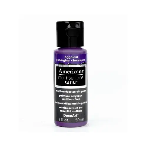 Americana Multi Surface Craft Paint, Satin, Eggplant, 2-oz.