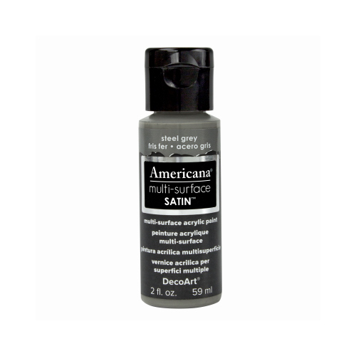 DECO ART DA53830 Americana Multi Surface Craft Paint, Satin, Steel