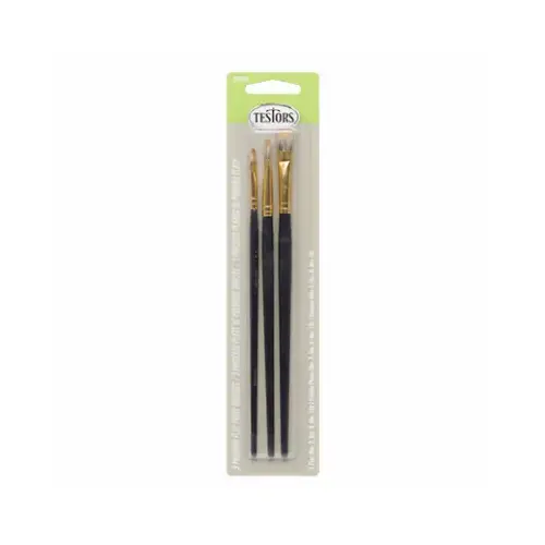 Craft & Hobby Paint Brush Kit, Blue pack of 3