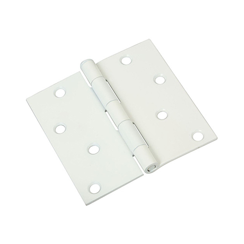 Door Hinge, Interior, Square-Edge, Prime Coat, 4-In.