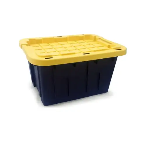 Tough Box Tote, Black & Yellow, 12-Gallons