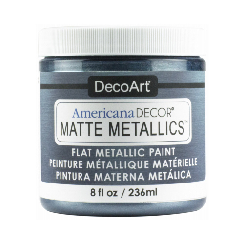 DECO ART ADMMT05-36 Americana Decor Matte Metallic Craft Paint, Pewter, 8-oz.