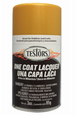 Testors 1846MT One-Coat Lacquer Craft Spray Paint, Pure Gold Gloss, 3-oz.