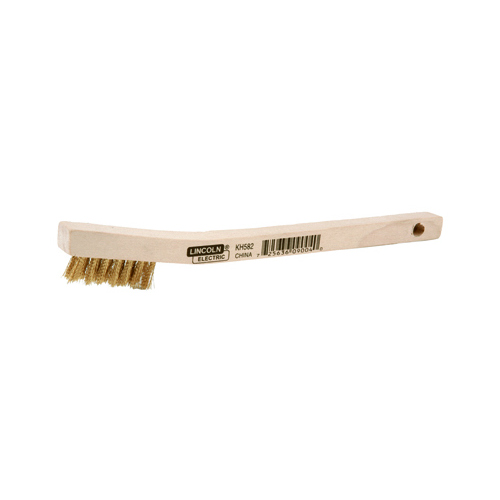 Lincoln Electric KH582 Brass Wire Brush, 3 x 7-In.