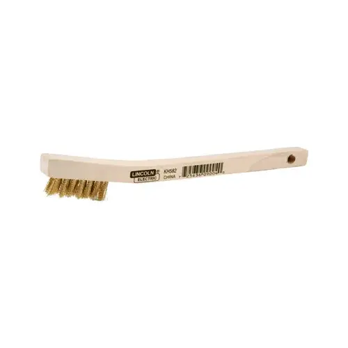 Lincoln Electric KH582 Brass Wire Brush, 3 x 7-In.