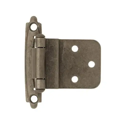 Inset Hinge, Self-Closing, Antique Pewter, 3/8-In.