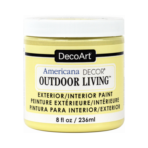 Americana Decor Outdoor Living Craft Paint, Lemonade, 8-oz.