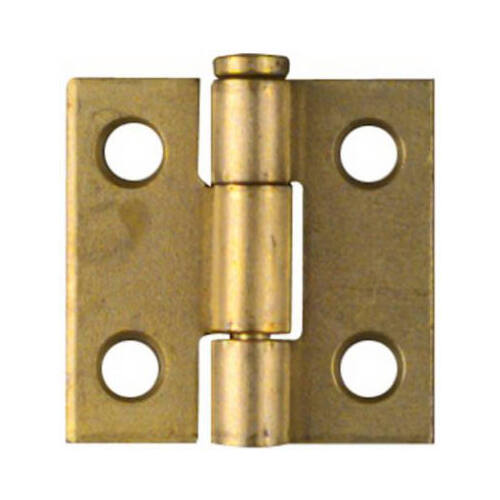 V508 1" Removable Pin Hinge Pair Polished Brass