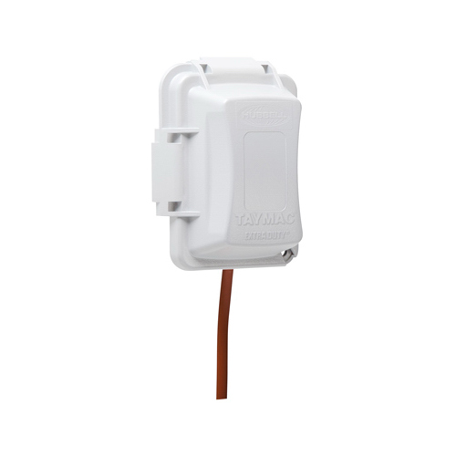 RACO INCORPORATED MM420W Taymac 1 Gang Standard Outlet Cover, White Poly