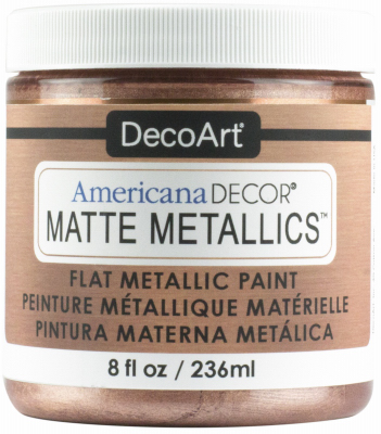 DECO ART ADMMT01-36 Americana Decor Matte Metallic Craft Paint, Rose Gold, 8-oz.