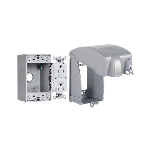 RACO INCORPORATED MKG4280SS Receptacle Kit, Vertical, GFCI
