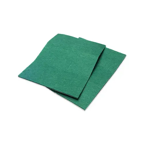 Felt Pad Sheets, Self-Adhesive, Green, 4.25 x 6-In Pair