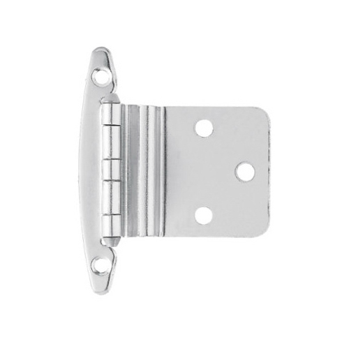 Inset Hinge, Chrome-Plated, 3/8-In - pair