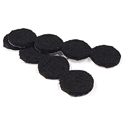 RICHELIEU AMERICA LTD 93525TV Furniture Pads, Self-Adhesive, Black Felt, Round, 1-In - pack of 16