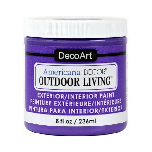 Americana Decor Outdoor Living Craft Paint, Pansy, 8-oz.