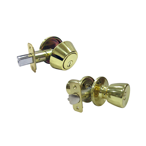 Taiwan Fu Hsing Industrial Co., Ltd. BS7L1B KA3 Combination Lockset, Polished Brass