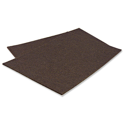 RICHELIEU AMERICA LTD 23152TV Felt Pad Sheets, Self-Adhesive, Brown, 4.25 x 6-In Pair