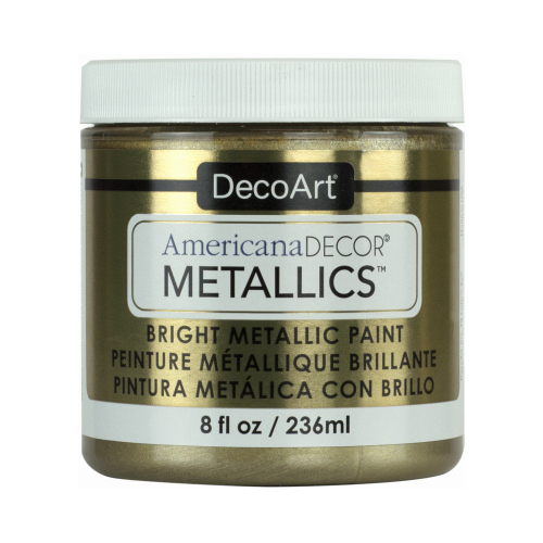 Americana Decor Metallics Craft Paint, Champagne Gold, 8-oz.