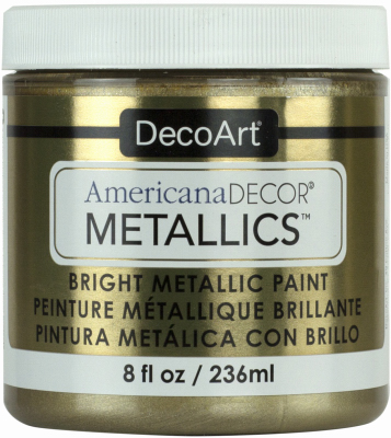 DECO ART ADMTL02-36 Americana Decor Metallics Craft Paint, Champagne Gold, 8-oz.