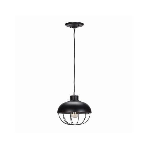 Caged Pendant Light Fixture, Oil Rubbed Bronze Finish