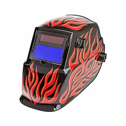 Auto Darkening Helmet, Lightweight Red Steel