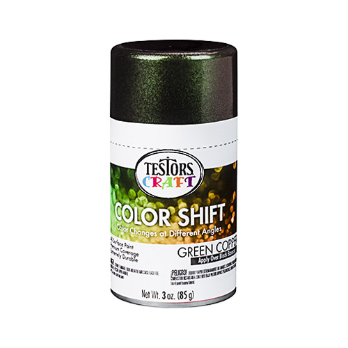 Testors 330572 Color Shift Spray Paint, Green Copper, 3-oz.